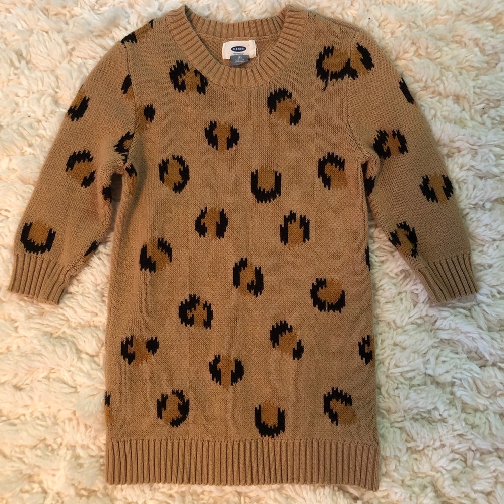 Old navy animal print sweater dress